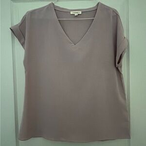 eesome Women's V-Neck Blouse - Soft Mauve